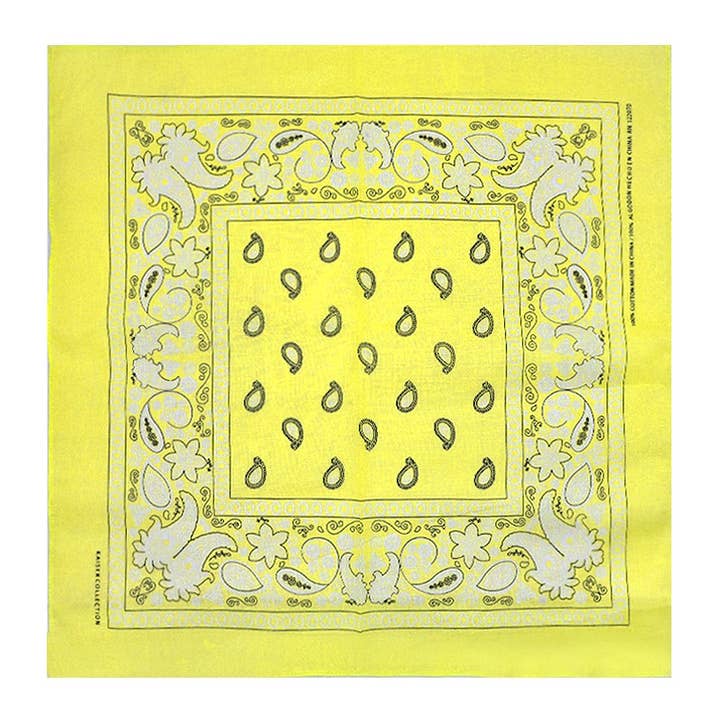 PINEAPPLE Beauty - Wholesale Bandana - Women's - Kaiser BAN-YELLOWz Bandana - 12pcs