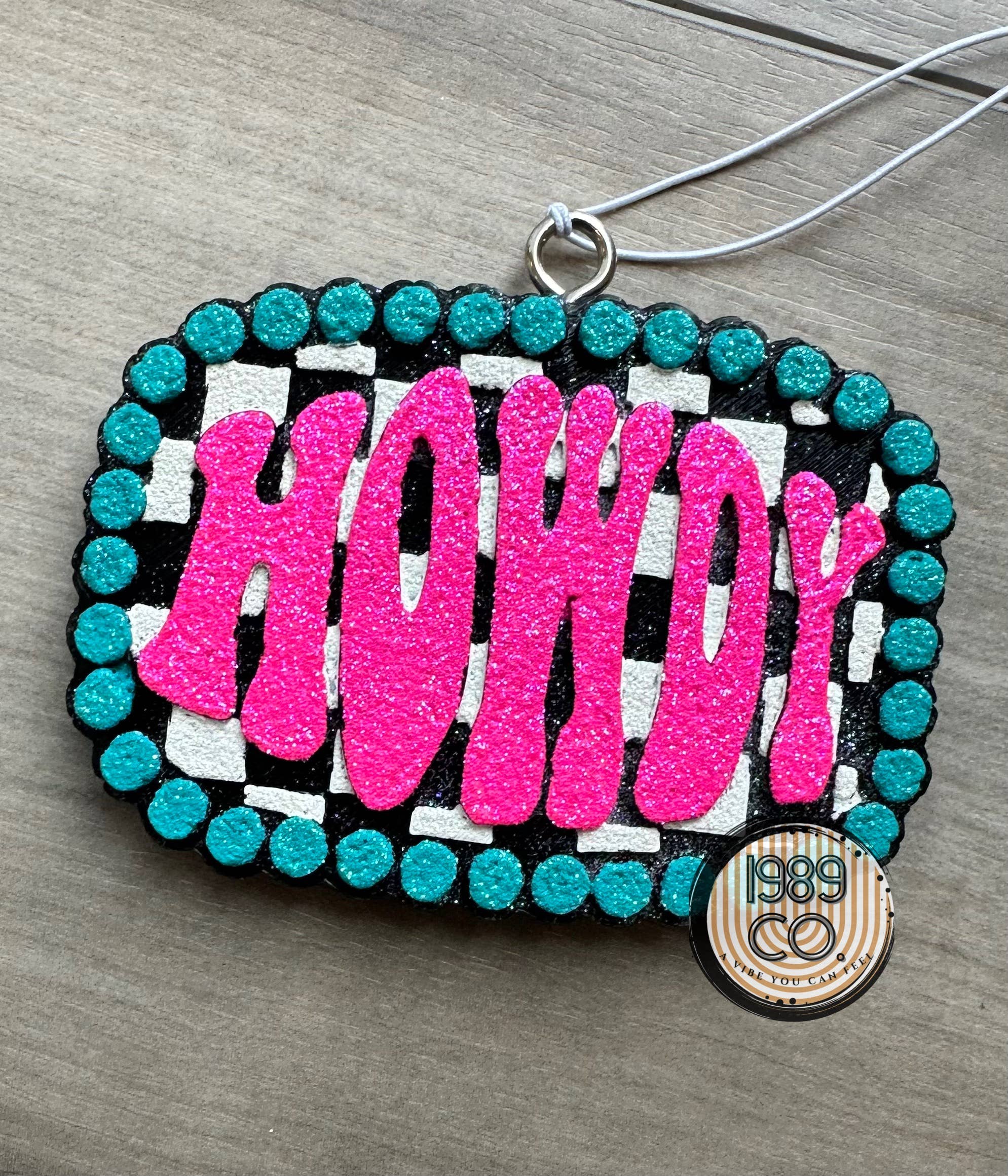 1989 Co. - Wholesale Car Freshener - Unisex - Checkered Howdy Car Freshie