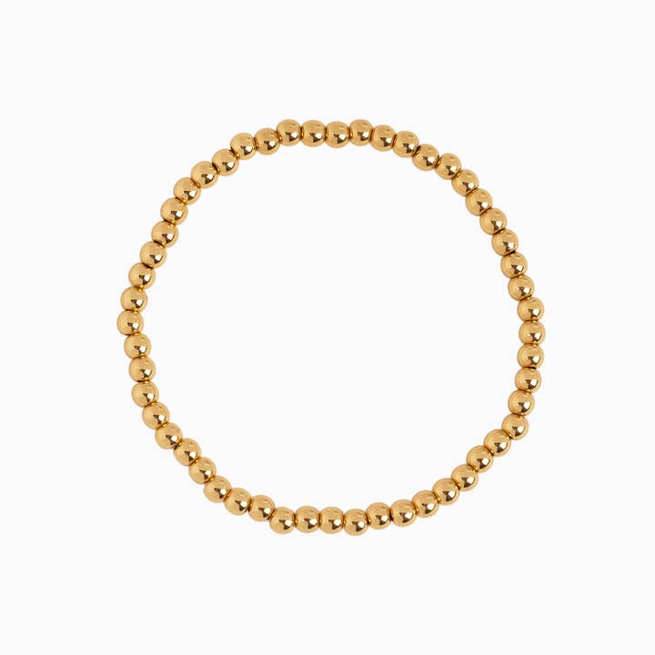 Sessori - Wholesale Jewelry Set - MOP Clover Stretch Beaded Bracelets, Set of 36