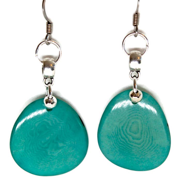 Sea Ranch Jewelry - Wholesale Dangle Earrings - 5W Tagua Slice Earrings