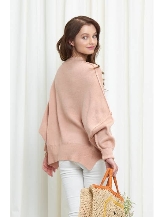 Newbury Kustom - Wholesale Tunic Sweater - Women's - 10319A -Slouchy silhouette pullover sweater19