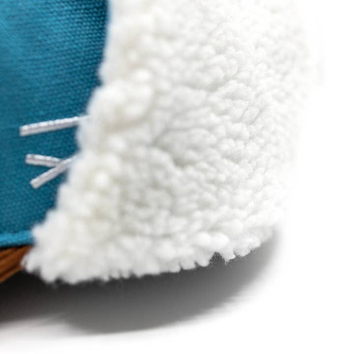 Hand und Feuer - Wholesale Baseball Cap - Kids - Schlawiner Winter Cap (for Kids 4-8 Years) - Light Blue Canvas8