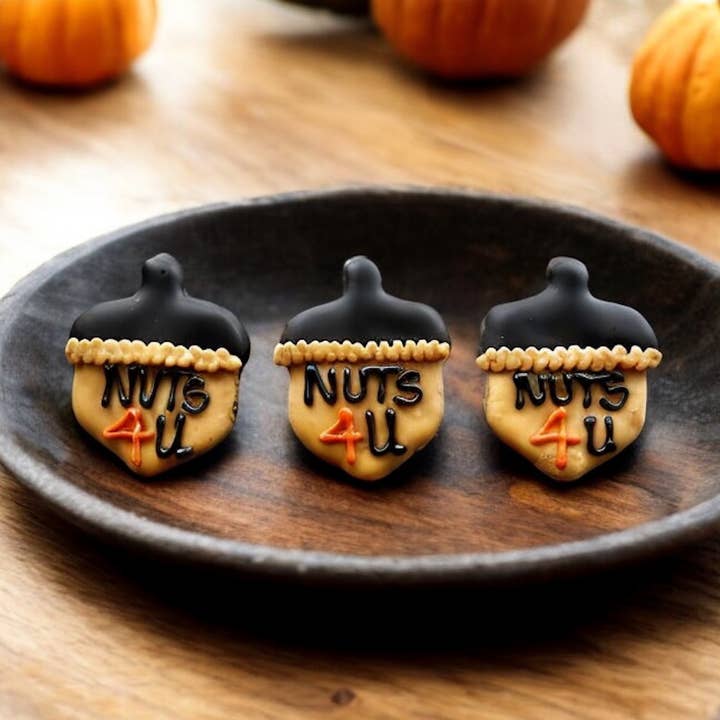 NUTS 4 U acorn dog treats for wholesale by YumYum4DOGS