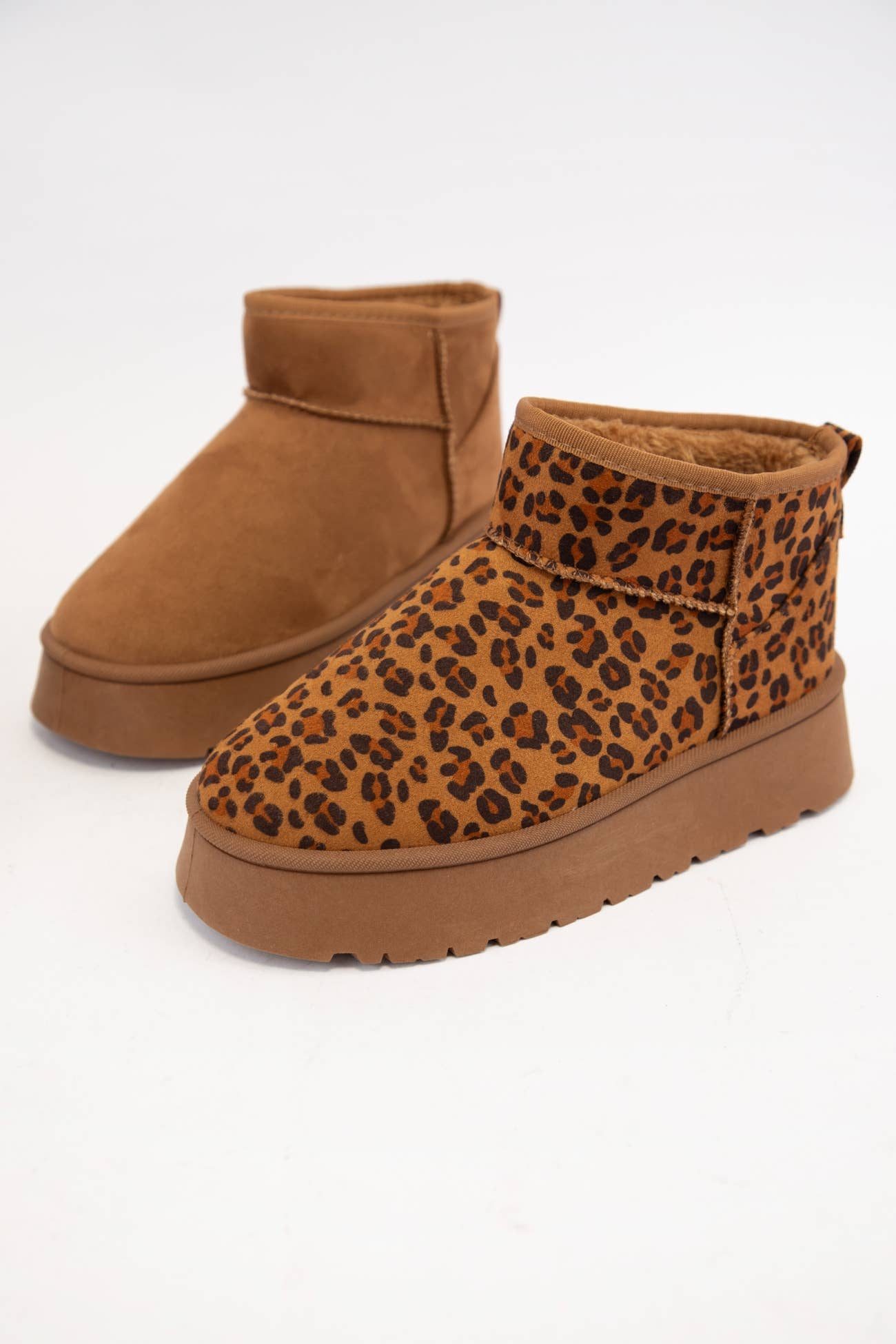 CCOCCI - Wholesale Booties - Women's - OAKLEE-01 PLATFORM MINI ANKLE SHERPA BOOTS3