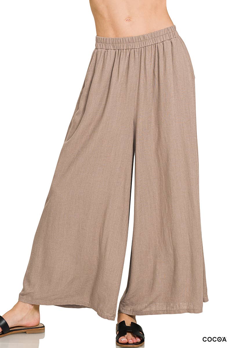 42POPS - Vente Pantalon – femme - Pantalon large plissé tissé5