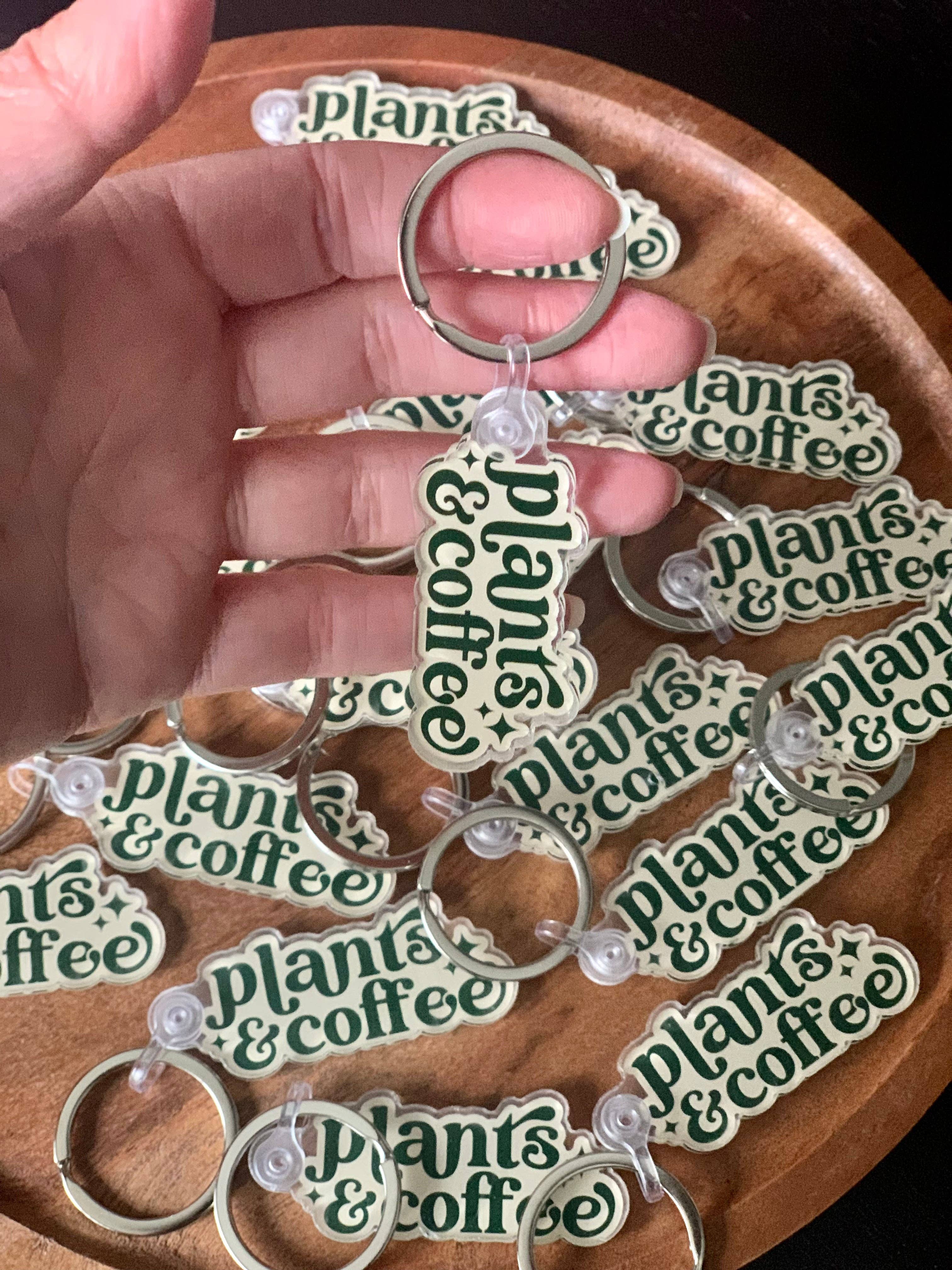 Axle Rose Co - Wholesale Keychain - Women's - Plants & Coffee Keychain1