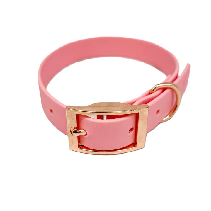 Trinkety Paws - Wholesale Pet Collar - Dog - BABY PINK - Waterproof BioThane© Dog Collar & Lead