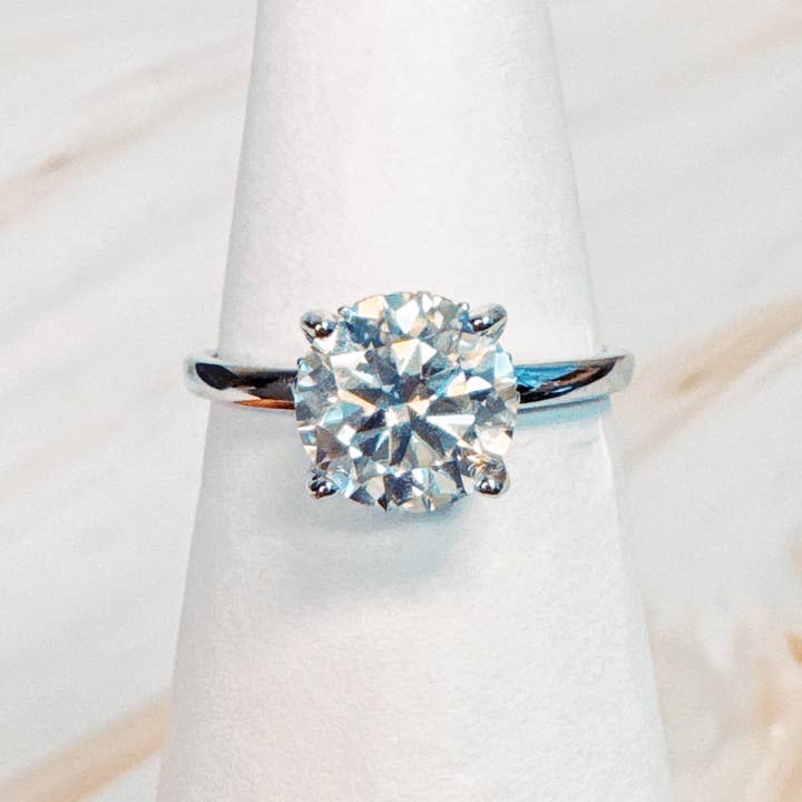 Ellison+Young - Wholesale Engagement Ring - Paved Halo Solitaire Moissanite Ring1