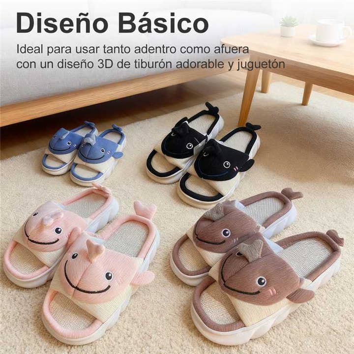Shark Non-Slip Slippers - Double Comfort for wholesale by Sunsea
