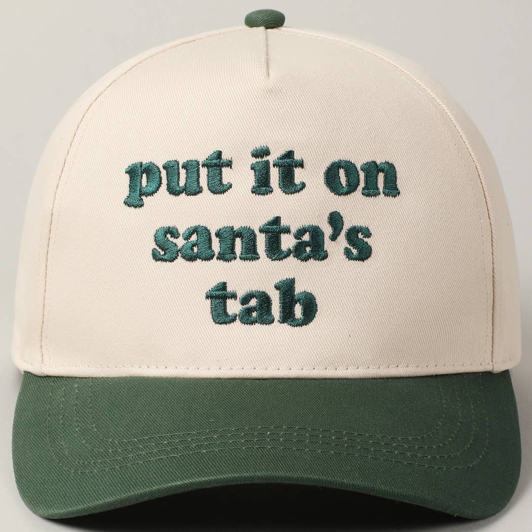 Fashion City - Wholesale Trucker Hat - Unisex - Put It On Santa's Tab Embroidery Two-Tone Hat3