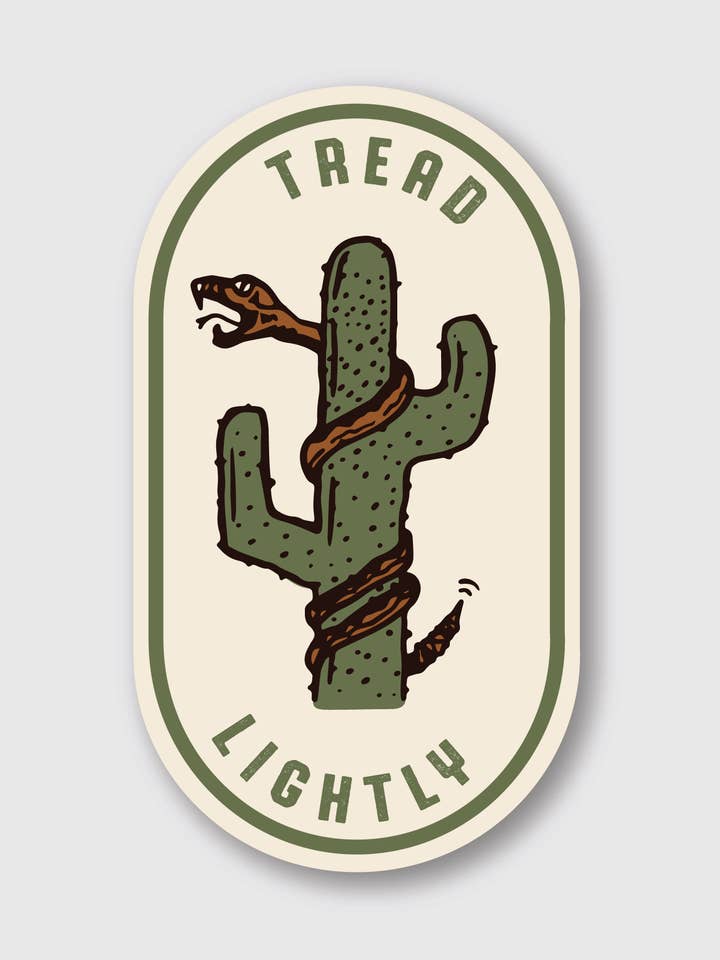 Tread Lightly Sticker for wholesale by Pike Street Press