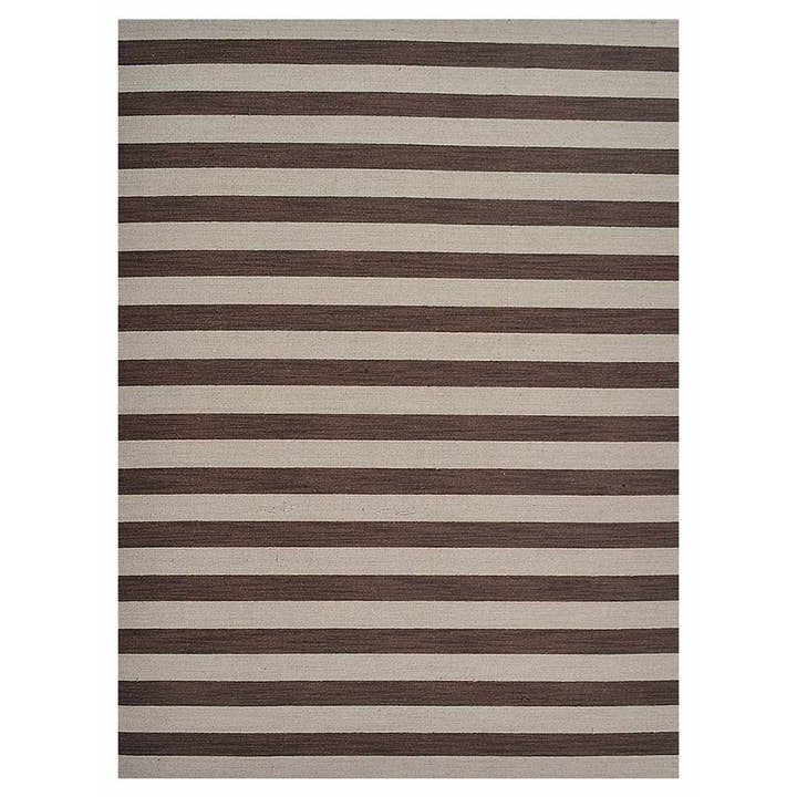 Hand Woven Flat Weave Kilim Wool Rug Cream Brown D00107 for wholesale by Get My Rugs