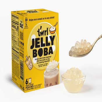 6 Jelly Dessert Topping / Boba / Bubble Tea Drink Party Pack