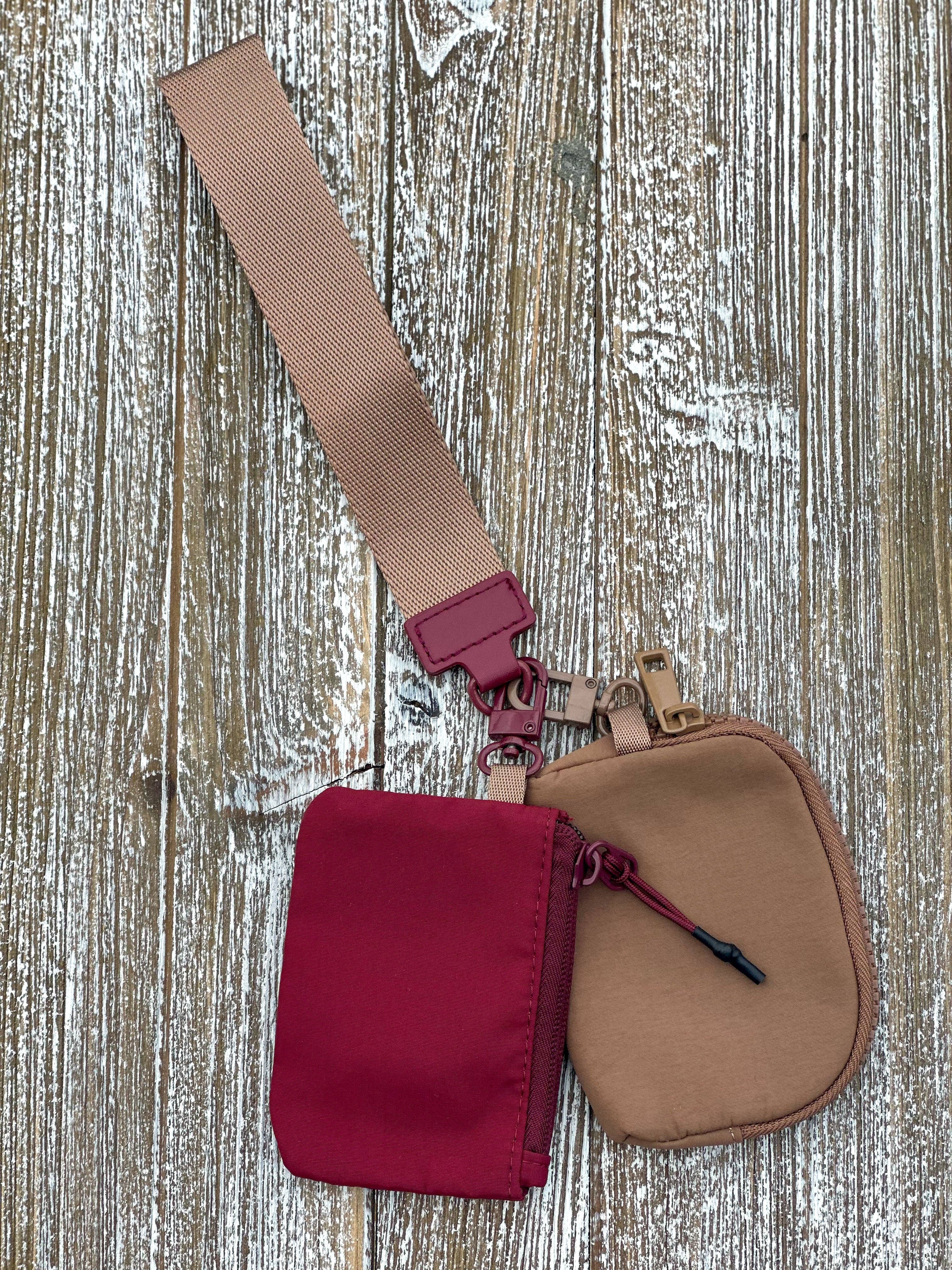 Harris Girls & Co. - Vente Bracelets - Porte-clés à double pochette « Wine-Mocha » de Dana0