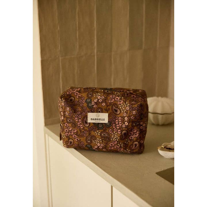 Gabrielle Paris - Wholesale Toiletry bag – women's - Arabesque cotton toiletry bag1