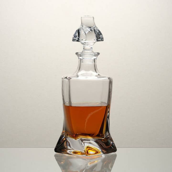 Decanter per whisky in cristallo M&B Helix per la vendita all'ingrosso da parte di Malt & Brew