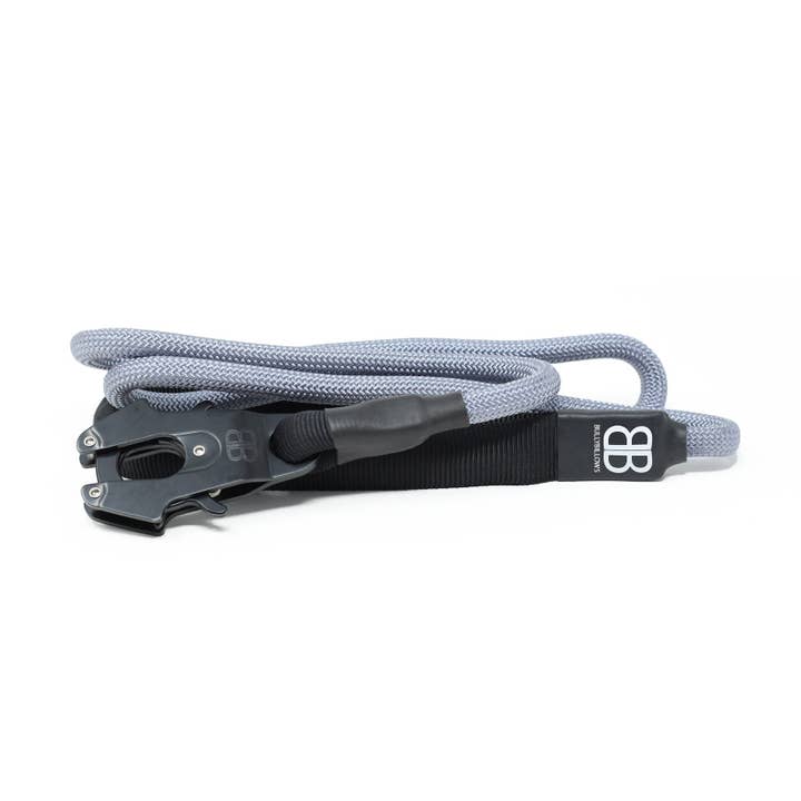 BullyBillows Ltd - Vente Laisse – chien - Laisse pour chien Combat Rope v2.0 - Gris métal