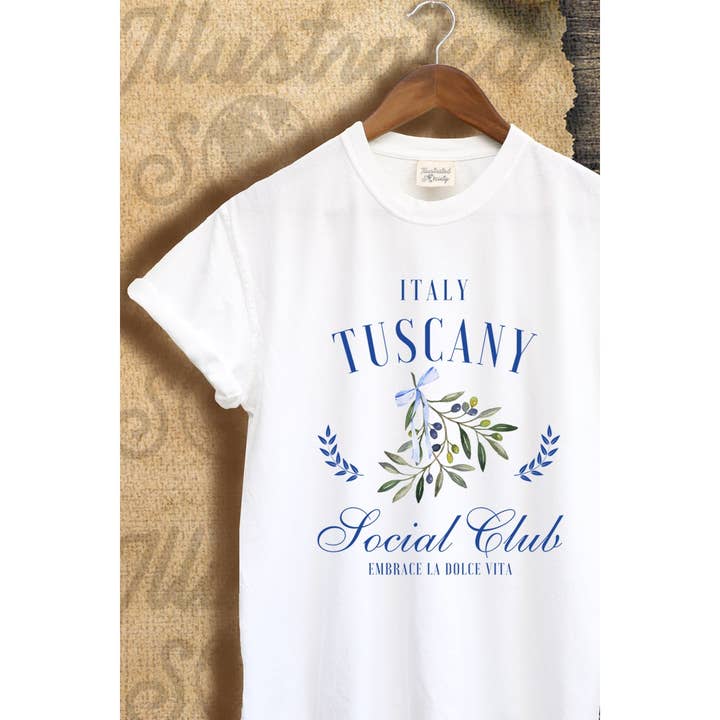 TOSCANA ITALIEN VINTAGE GRAFISK T-SHIRT för wholesale av Illustrated Society