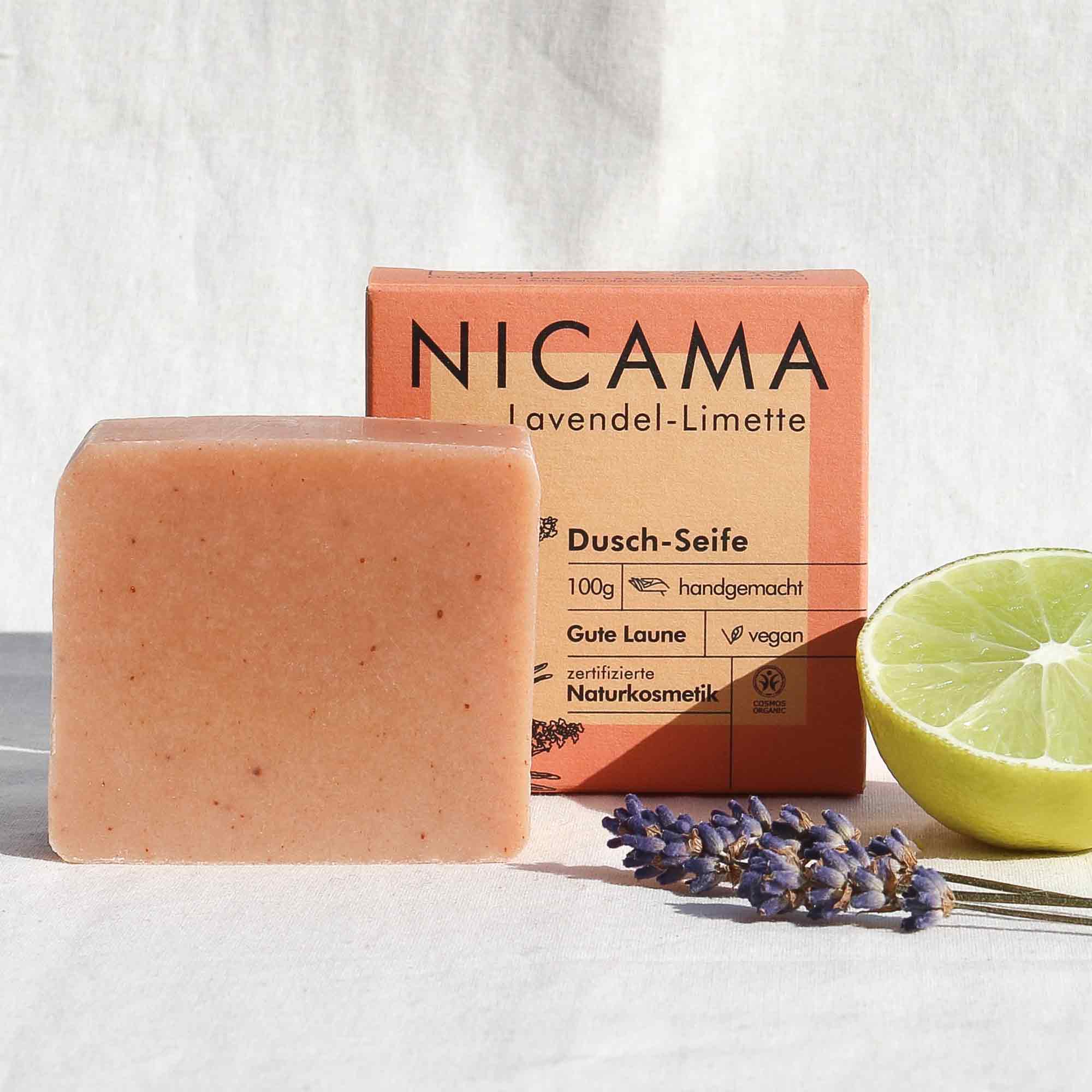 NICAMA - Wholesale Bar Soap - NICAMA - Lavender Lime Shower Soap2