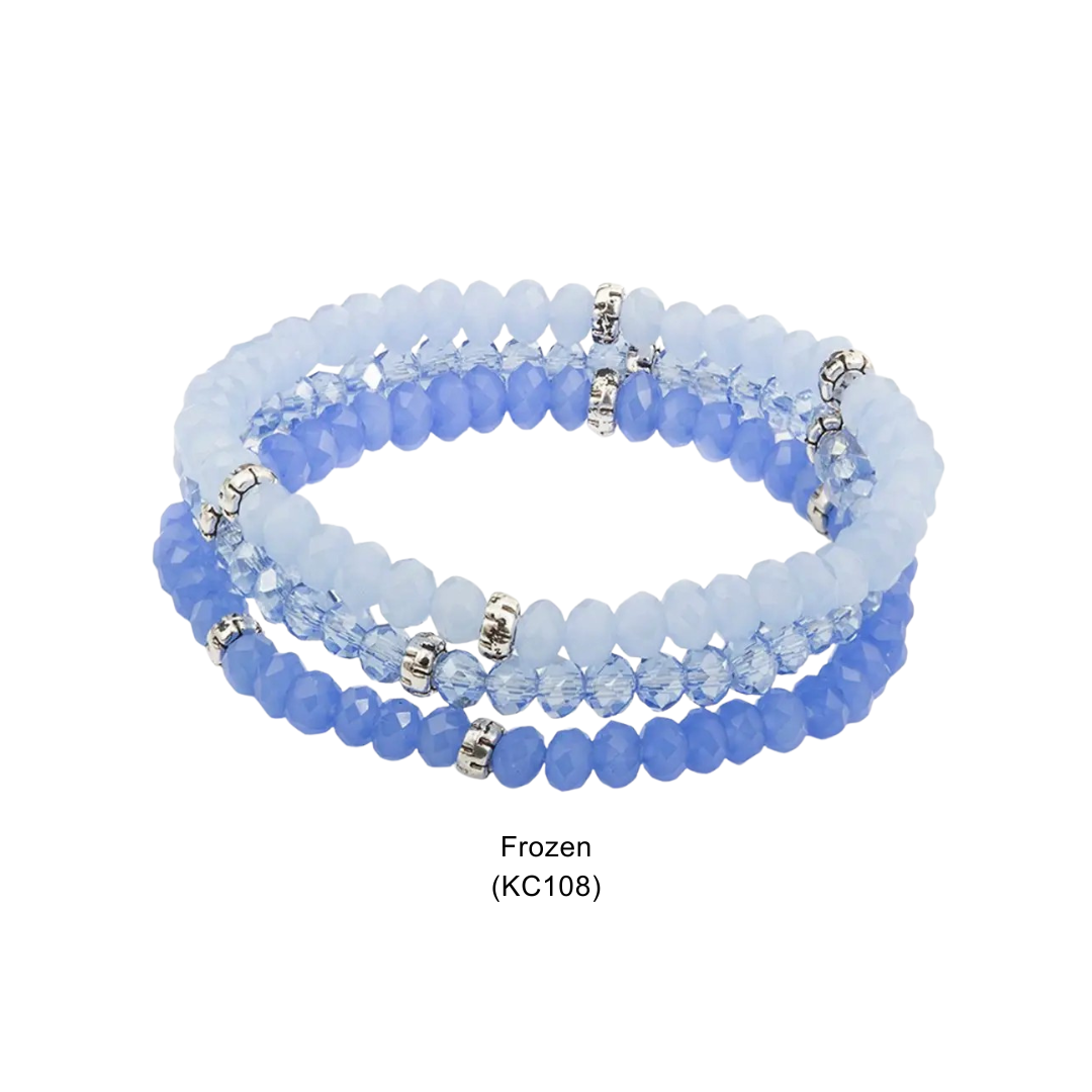 My Fun Colors - Wholesale Beaded Bracelet - Kids - Kids Crystal Girls Stretch Bracelets, Set 37