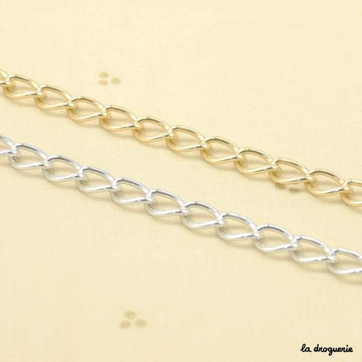 Corrente de alumínio Rua Cambon - ao metro por atacado de LA DROGUERIE