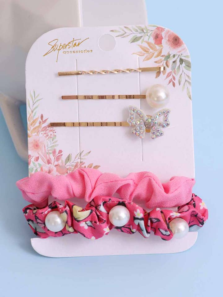 5-teiliges Schmetterlings-Haarspangen-Set für den Großhandel von Amerikan Basics