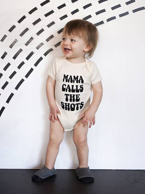 Infant Mama Calls the Shots for wholesale by Mama Rising Collective
