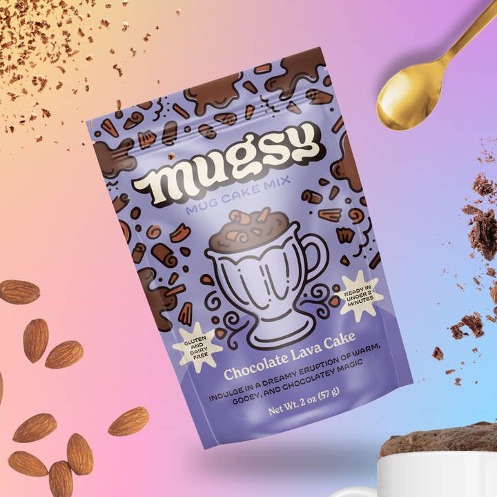 Chocolate Lava Mug Cake Mix (24 count) for wholesale by Mugsy Bakes