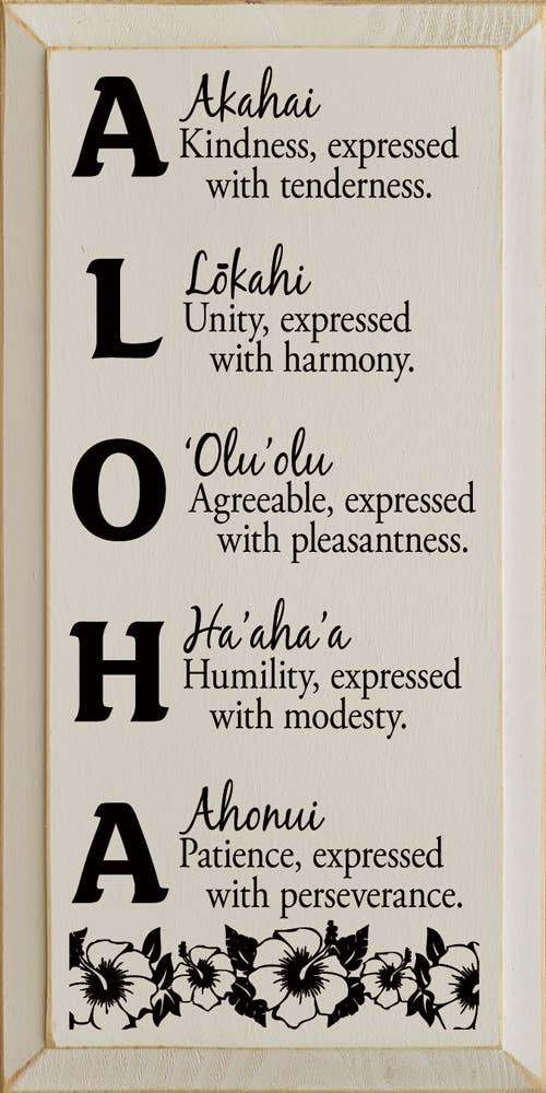 SAWDUST CITY – wholesale Skylt – Aloha mening trä tecken4