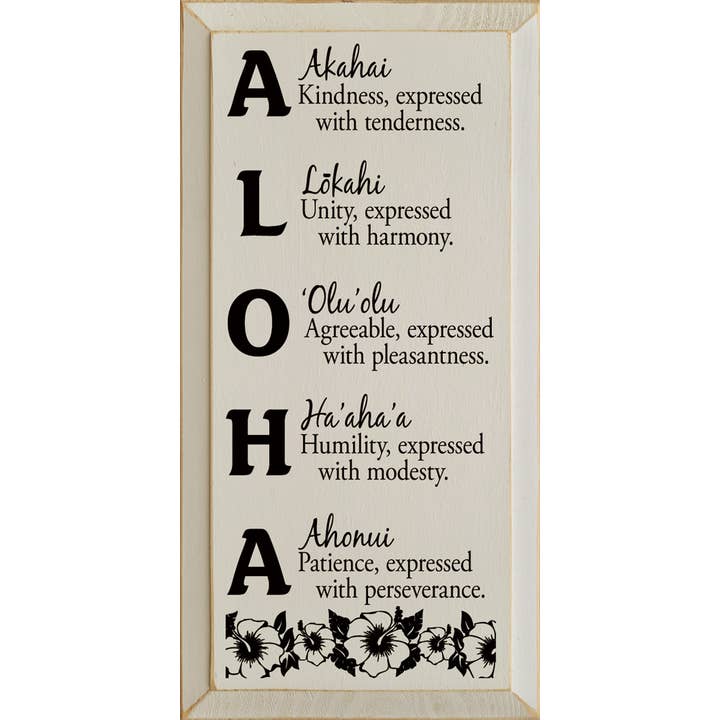 SAWDUST CITY – wholesale Skylt – Aloha mening trä tecken4