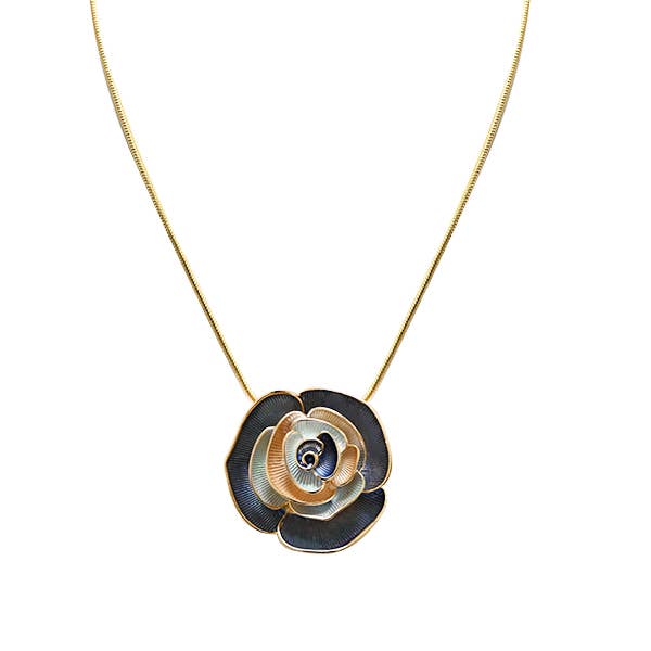 AMORINO SRL - Vendita all'ingrosso Collana con ciondolo/pendaglio - ENAMEL FLOWER PENDANT NECKLACE - SW24624A7681