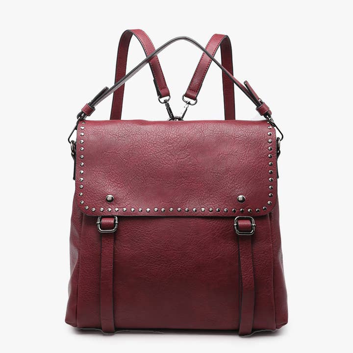 Jen & Co. - Wholesale Backpack - Women's - *SALE* M2000 Indigo Backpack w/ Studded Details