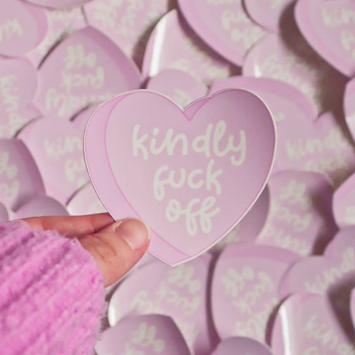 Day Dreamer Studios - Wholesale Sticker - Kindly Fuck Off | Glossy Waterproof Vinyl Sticker