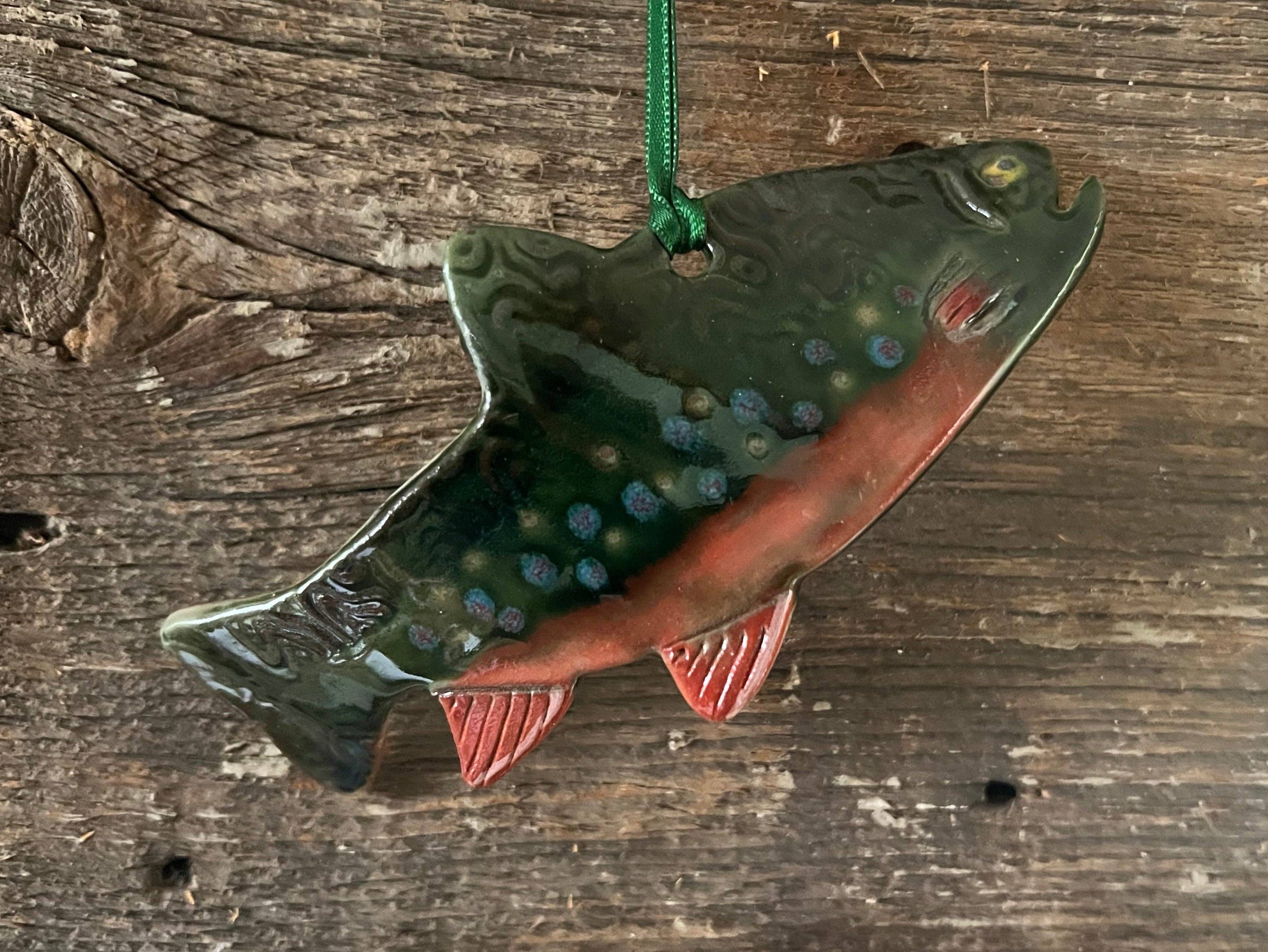 Wayne Village Pottery - Wholesale Ornament - Brook Trout Ornament2