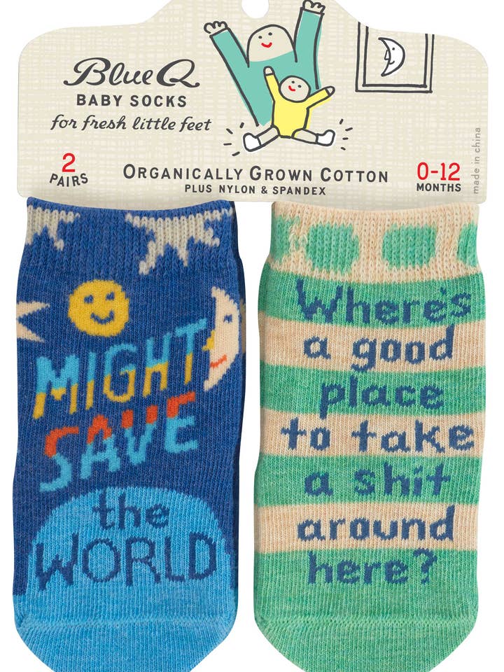 Spara världen/Ta skit BabySocks för wholesale av Incognito