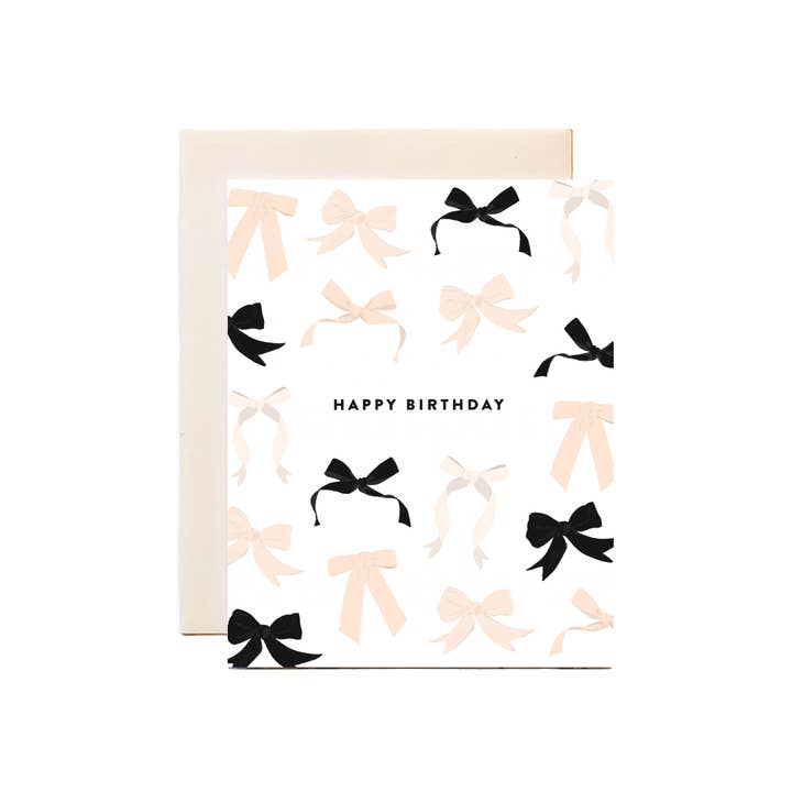 Joy Paper Co. - Wholesale Birthday Card - Coquette Birthday Bows Card