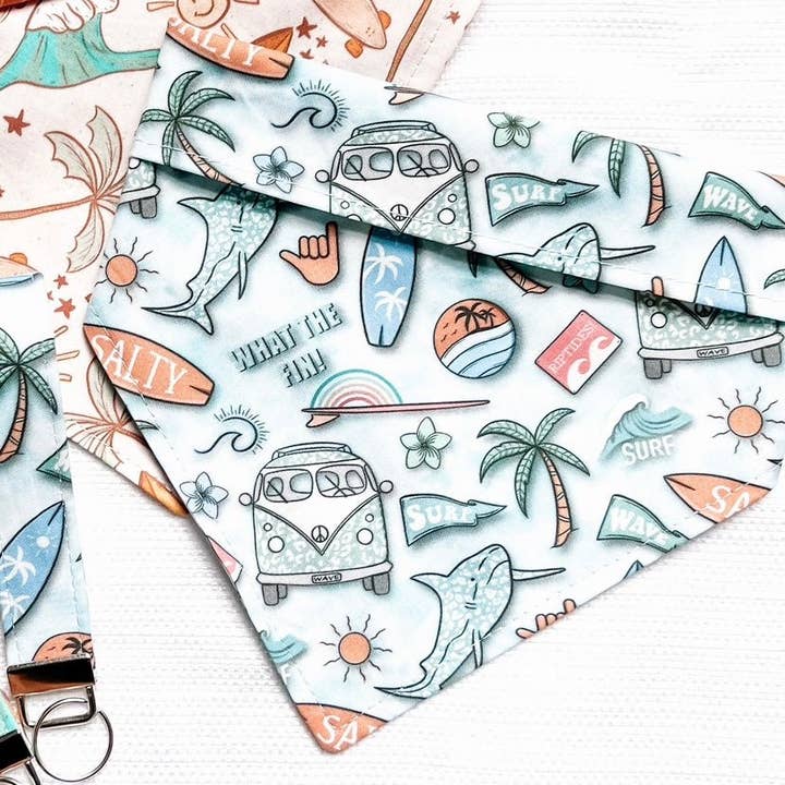 Surfs Up Pup Bandana for wholesale by Jersey Border Collars
