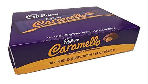 Shop The King - Wholesale Chocolate bar - CADBURY CARAMELLO 18 Per Box