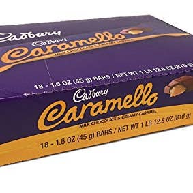 CADBURY CARAMELLO 18 Per Box for wholesale by Shop The King