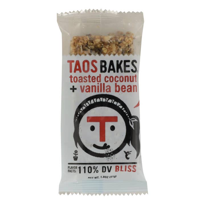 Everyday Supply Co - Wholesale Snack Bar - Taos Bakes Coconut Vanilla Bars, 12 Pack, 1.8 Oz Each