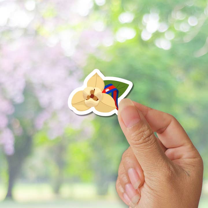 I Stand With Cambodia Decal Khmer Sticker, Cambodian Sticker for wholesale by Apsara Labels