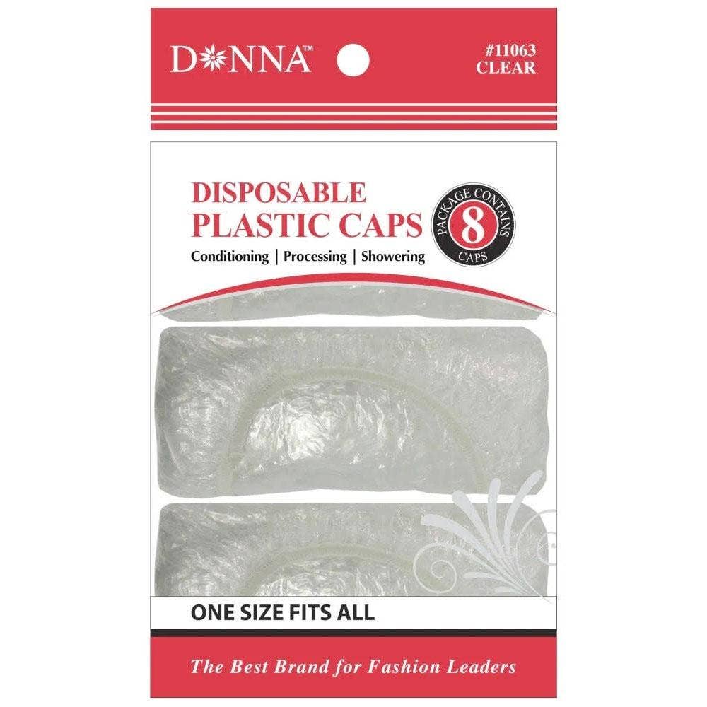 KT Supply - Wholesale Showercap - Donna Conditioner Shower Caps Clear, 8 Caps0