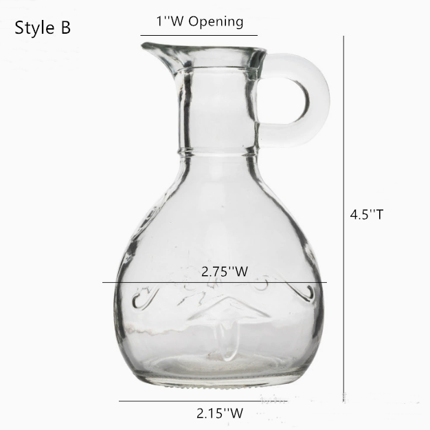 Sweet Home Deco - Wholesale Vase - Glass Bud Vase with Handle,  Mini Glass Flower Pot, Clear1