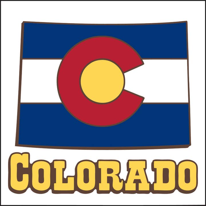 Colorado State Flag Tile (8228A) for wholesale by Earthtones Tile