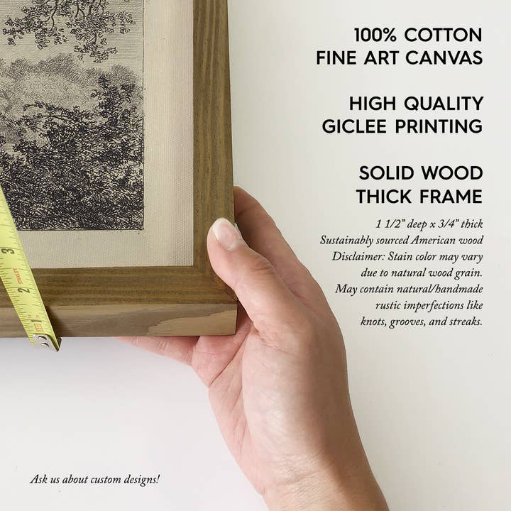 Hangout Home - Wholesale Art Print - Large Old Elm Tree - Large Tree Sketch Canvas Art - Framed4