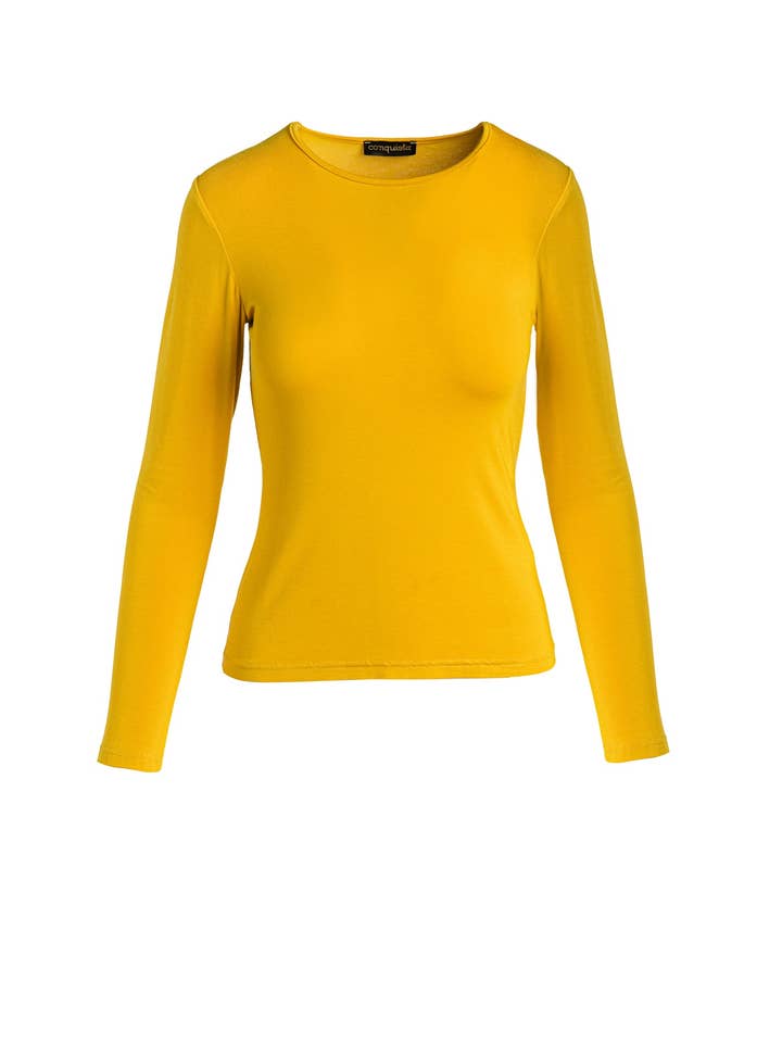 Ceylon Gul Jersey Top for engroshandel hos conquista