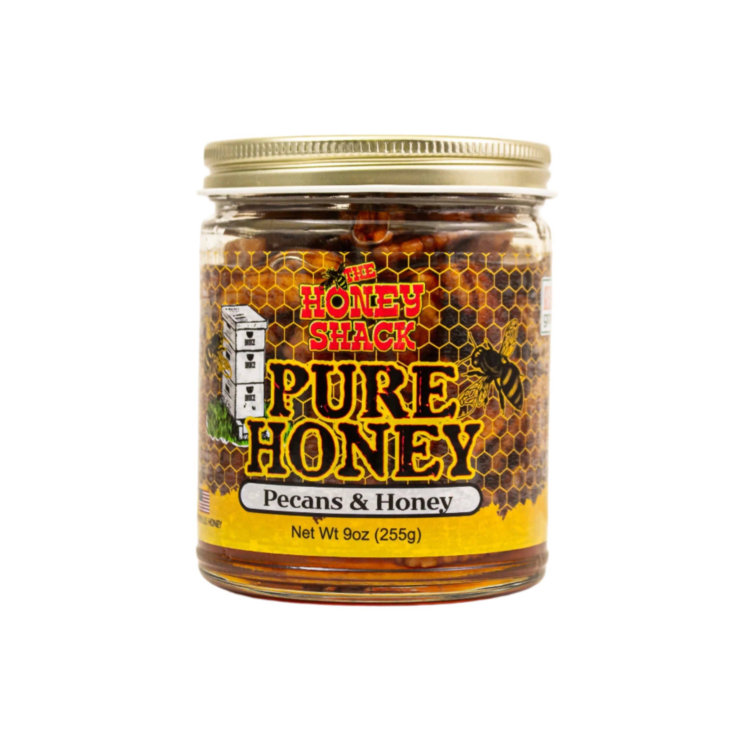 The Honey Shack - Wholesale Honey - Pecans & Honey 9 oz