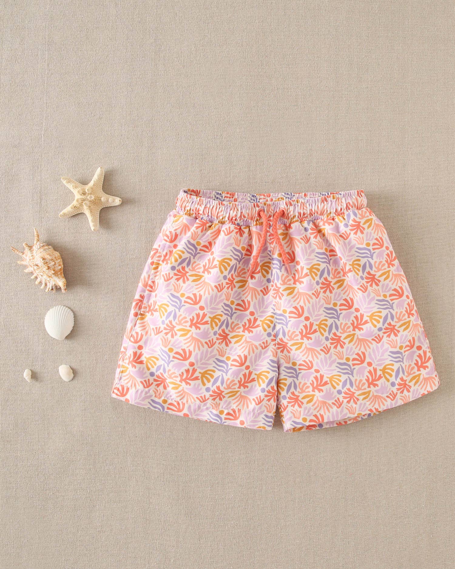 Dadati - Wholesale One Piece Swimsuit - Kids - Boy's swimsuit with floral print and drawstring0