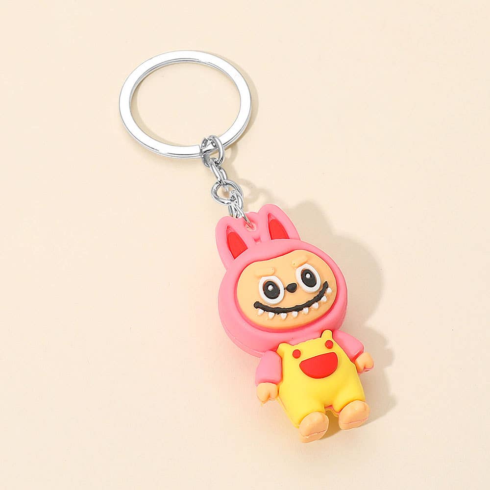 Sensibling Corp. - Wholesale Keychain - Unisex - 12PCS - Monster Bunny Character Figure Keychains3