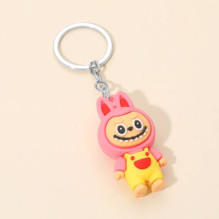 Sensibling Corp. - Wholesale Keychain - Unisex - 12PCS - Monster Bunny Character Figure Keychains3